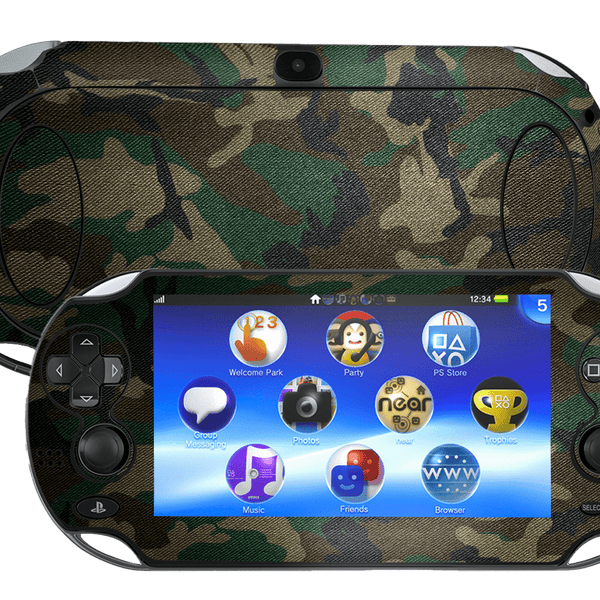 Camuflado Verde Skin Playstation Portable PSVita Fat