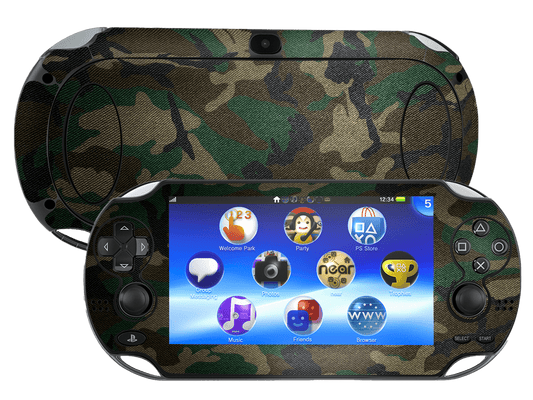 Camuflado Verde Skin Playstation Portable PSVita Fat