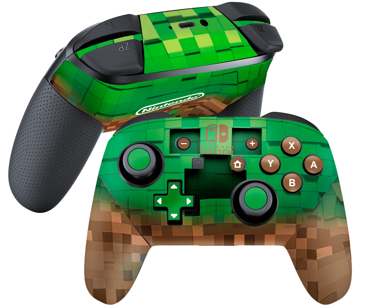 Minecraft Skin Nintendo Switch Pro Controller Xonebrand