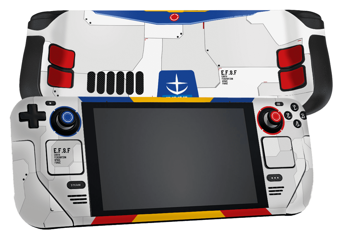 Gundam Steam Deck Handheld Gaming Computer Skin