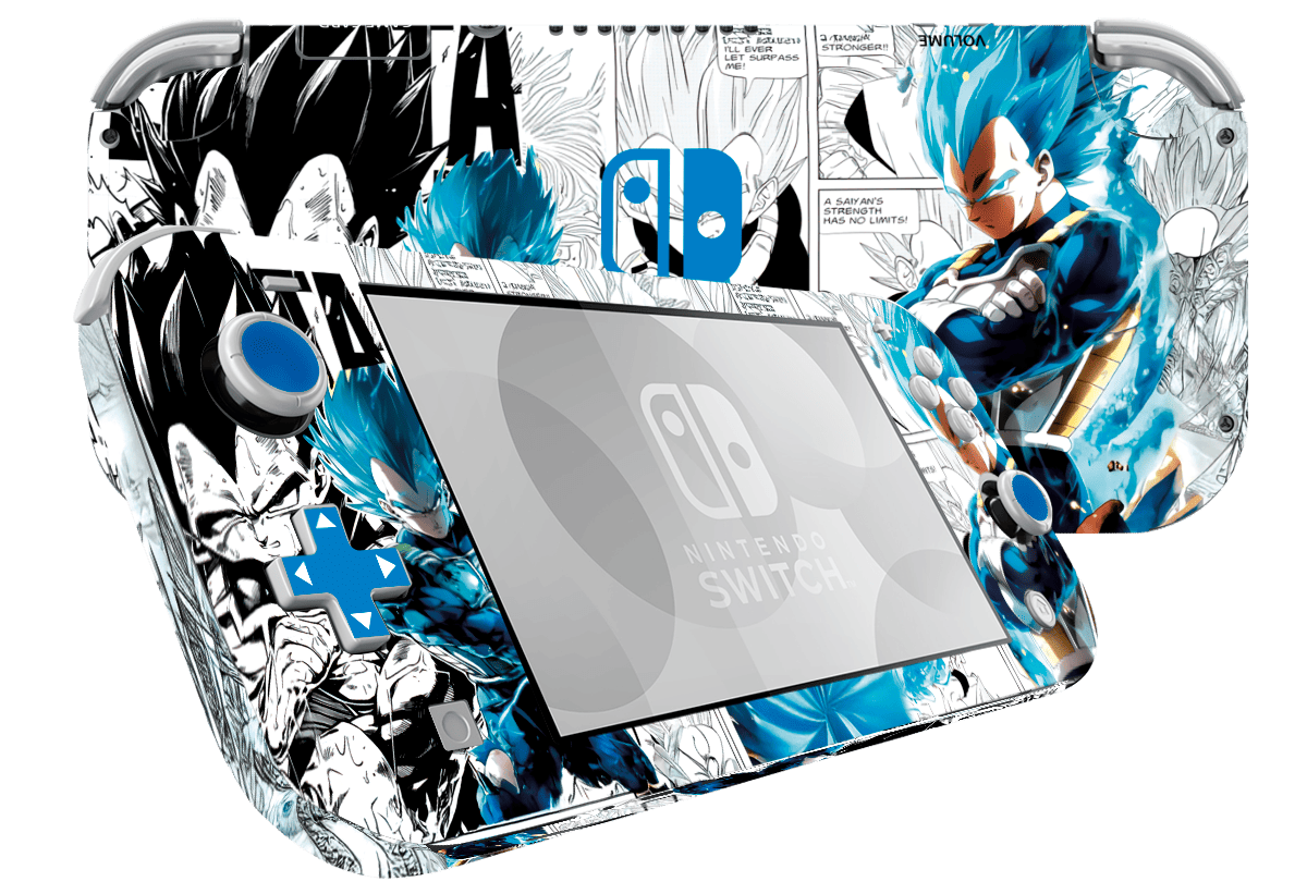 Dragon Ball Vegeta Skin Nintendo Switch Lite Xonebrand