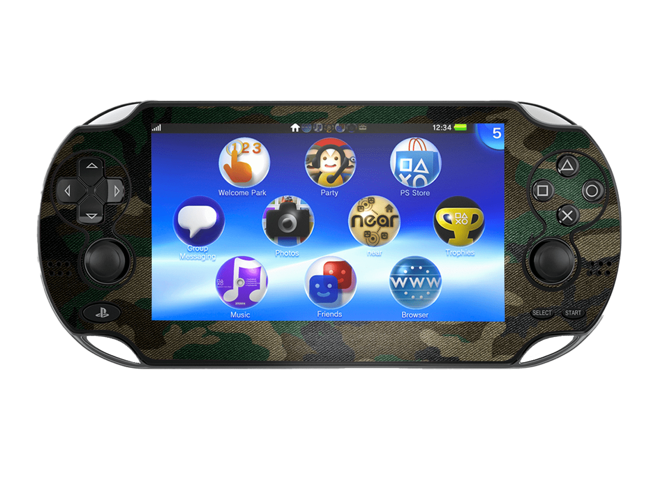 Camuflado Verde Skin Playstation Portable PSVita Fat