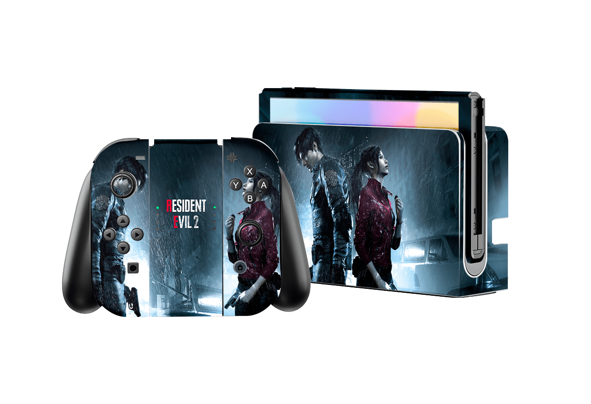 Resident Evil 2 Skin Nintendo Switch OLED (2021) Xonebrand