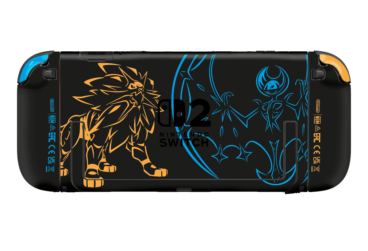 Pokemon Sol & Luna Skin Nintendo Switch 2 (2025) Xonebrand