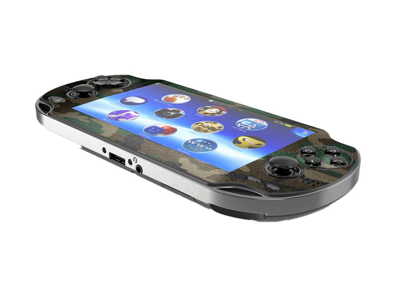 Camuflado Verde Skin Playstation Portable PSVita Fat
