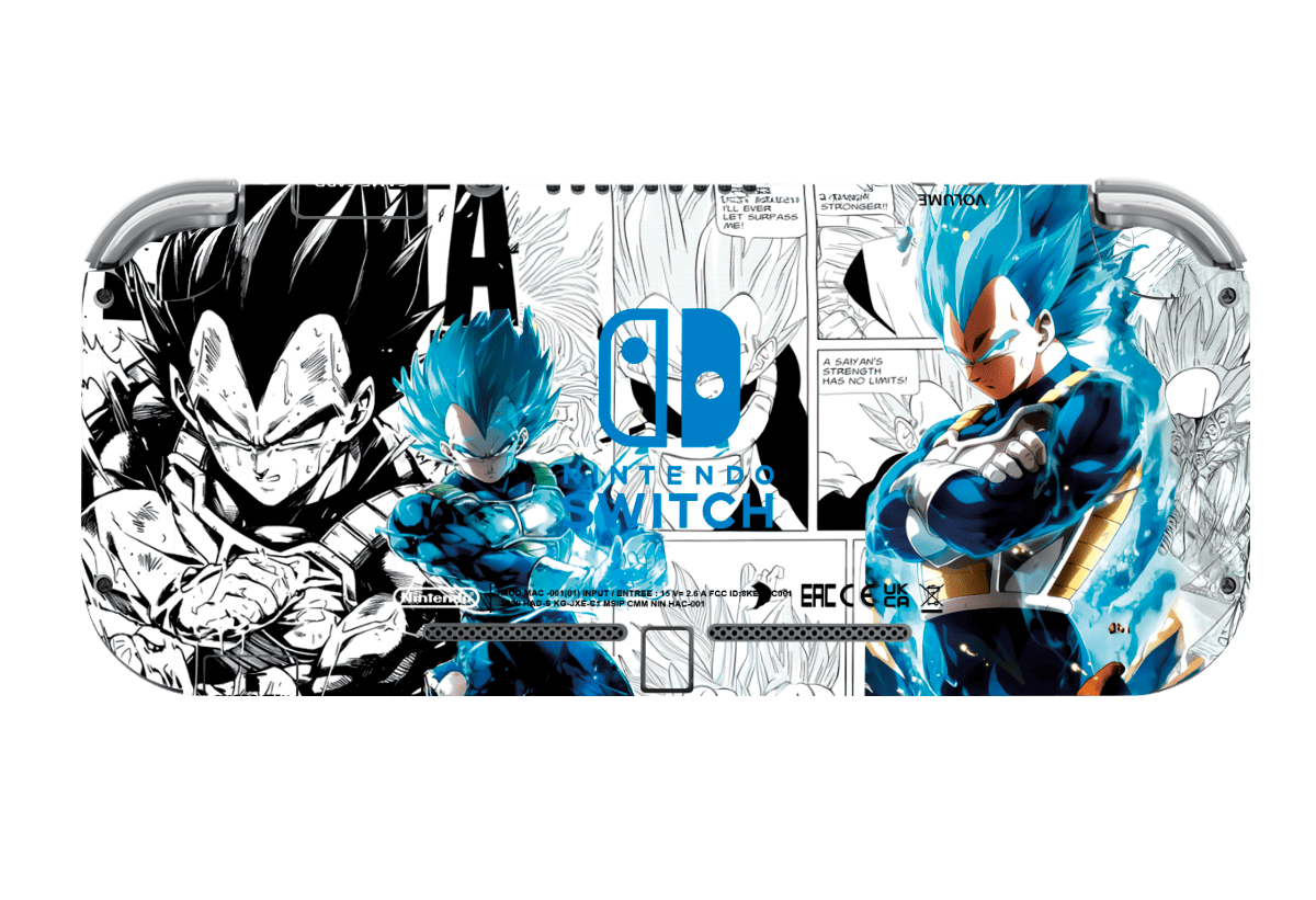 Dragon Ball Vegeta Skin Nintendo Switch Lite Xonebrand