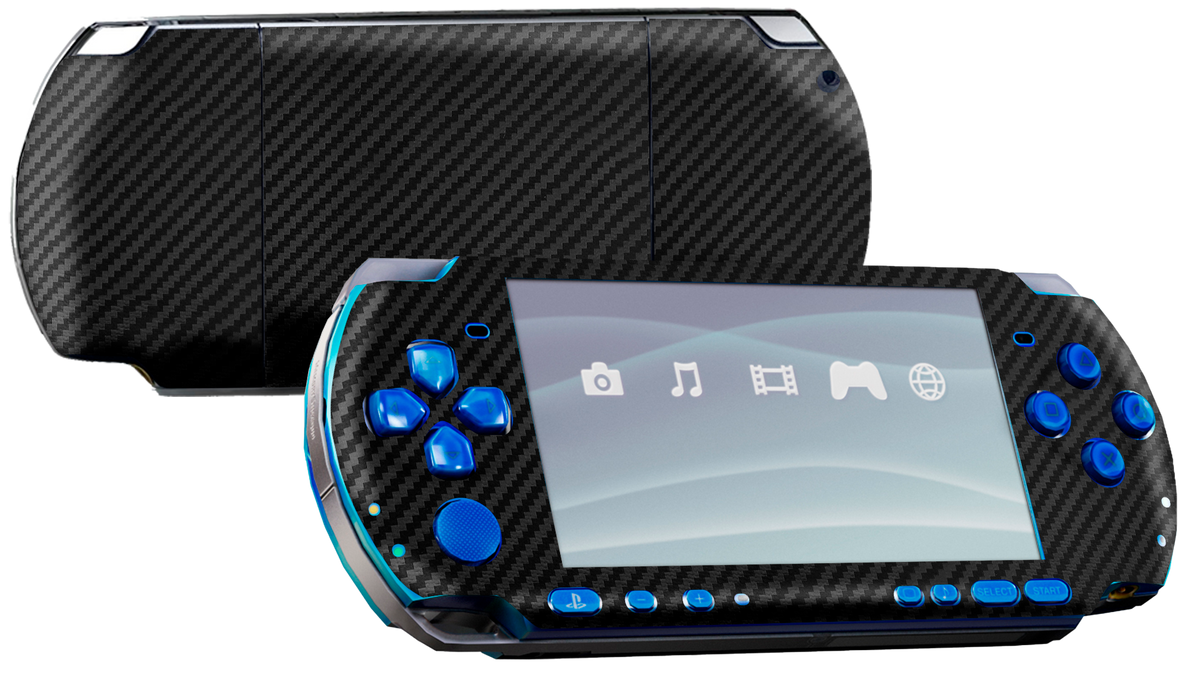 Fibra Carbono Negro Skin Playstation Portable (PSP) Xonebrand