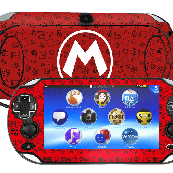 Mario Bros Skin Playstation Portable PSVita Fat