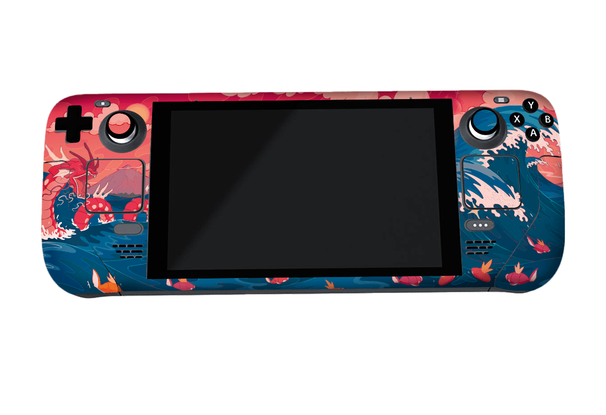 Pokemon Gyarados Steam Deck Handheld Gaming Computer Skin