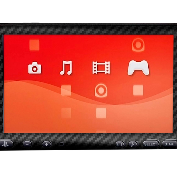 Fibra Carbono Negro Skin Playstation Portable (PSP)