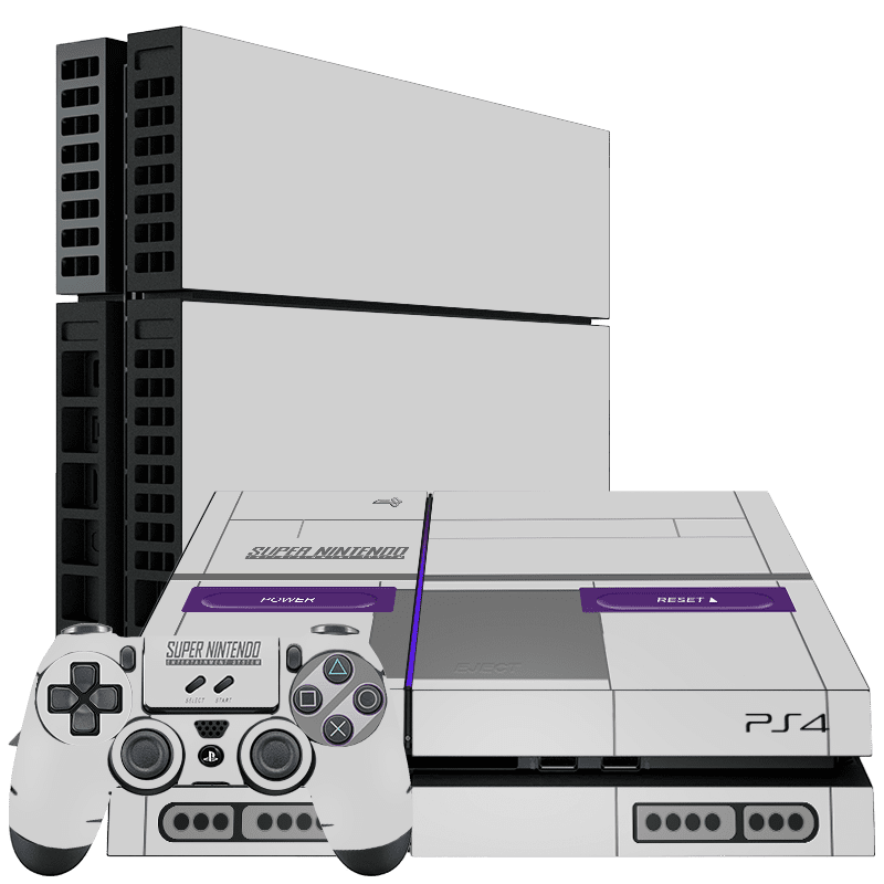 SNES Skin Playstation 4 Fat Xonebrand