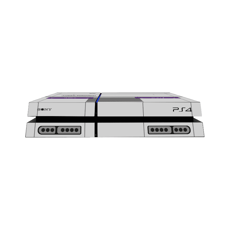 SNES Skin Playstation 4 Fat Xonebrand