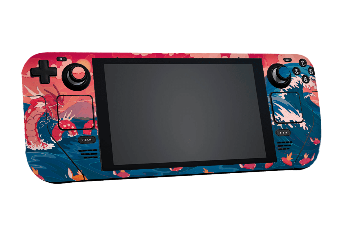 Pokemon Gyarados Steam Deck Handheld Gaming Computer Skin