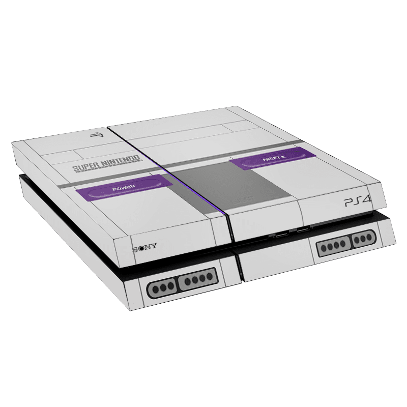 SNES Skin Playstation 4 Fat Xonebrand