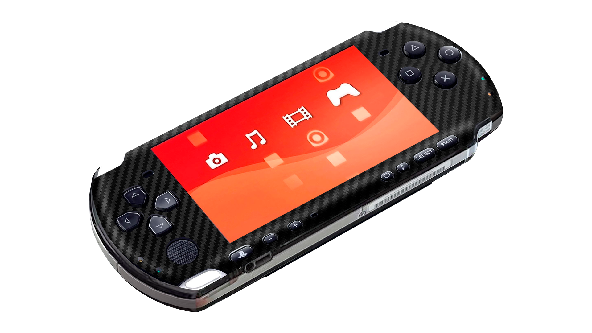 Fibra Carbono Negro Skin Playstation Portable (PSP)