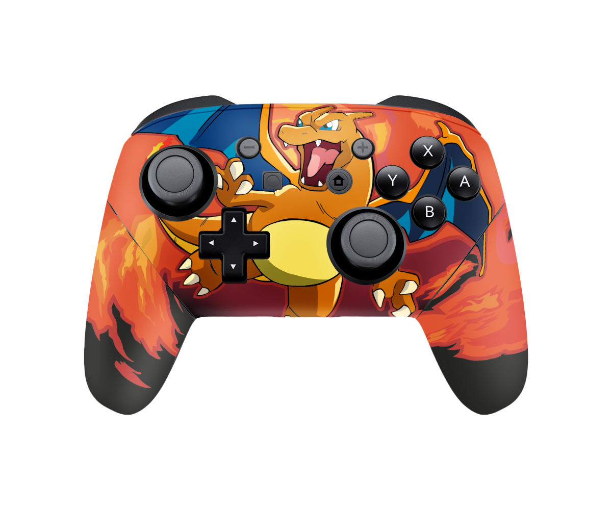 Pokemon Charizard Skin Nintendo Switch Pro Controller