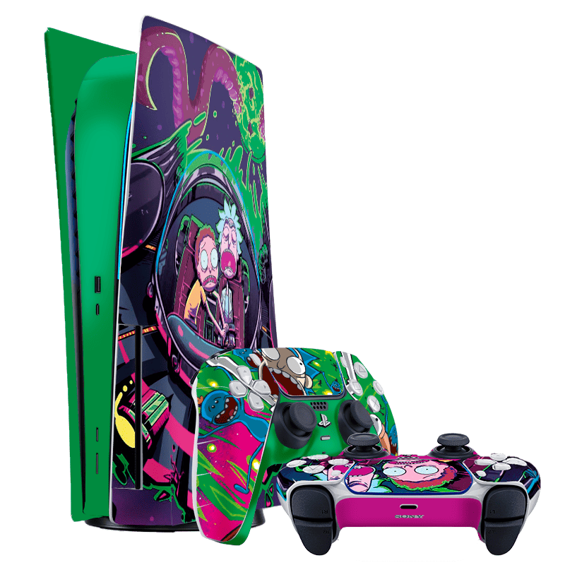 Rick &amp; Morty Skin Playstation 5 Fat