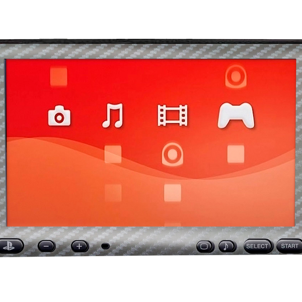 Fibra Carbono Gris Skin Playstation Portable (PSP)