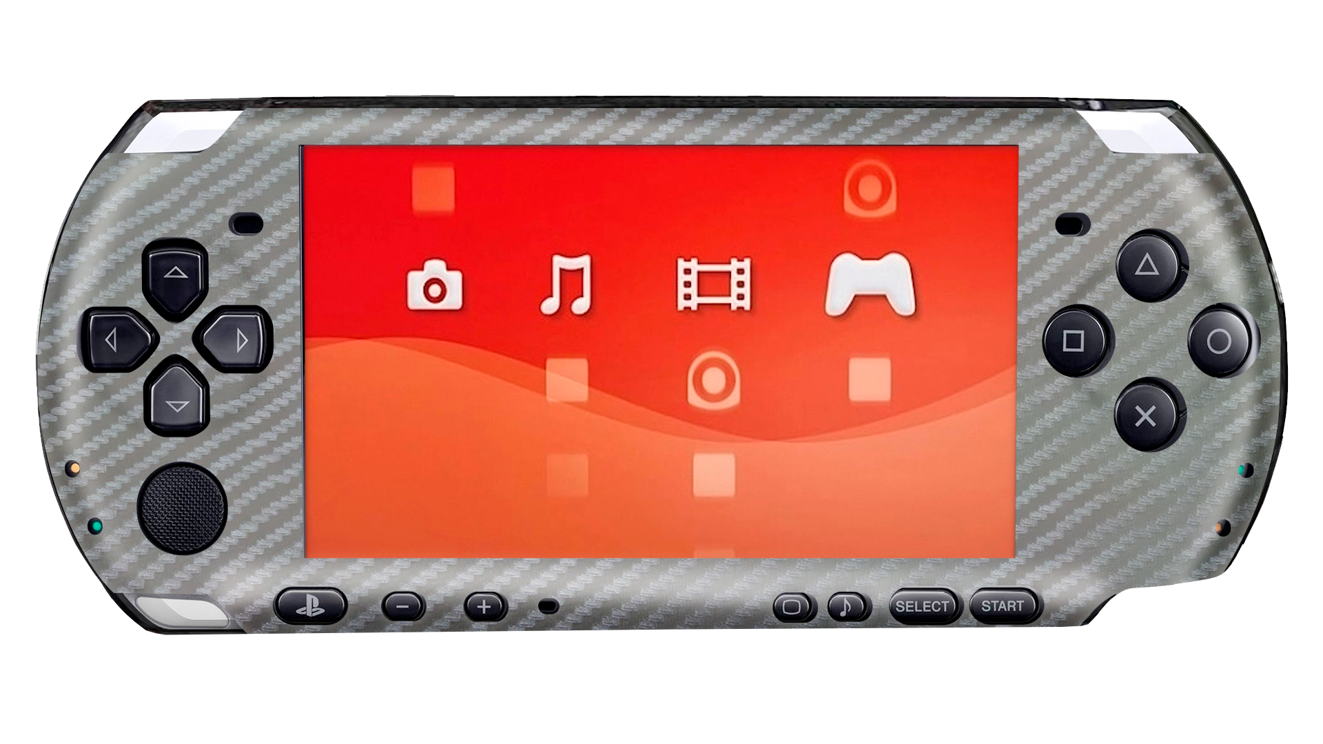 Fibra Carbono Gris Skin Playstation Portable (PSP)