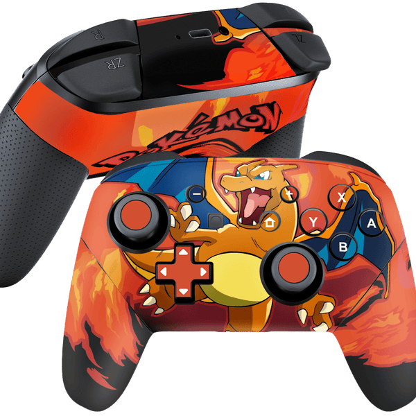 Pokemon Charizard Skin Nintendo Switch Pro Controller Xonebrand
