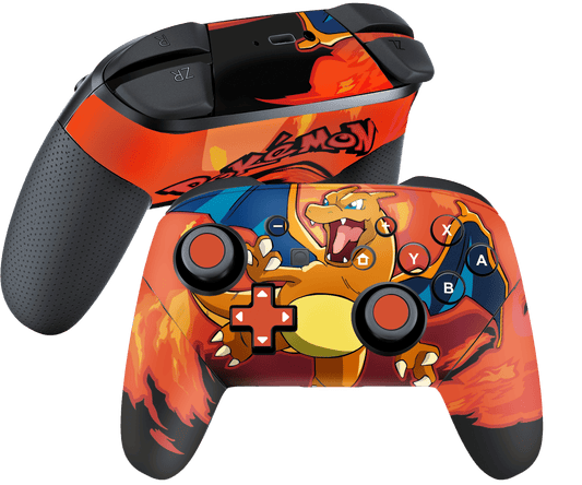Pokemon Charizard Skin Nintendo Switch Pro Controller Xonebrand