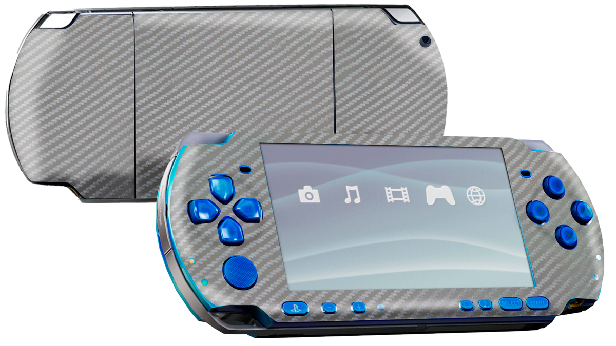 Fibra Carbono Gris Skin Playstation Portable (PSP) Xonebrand