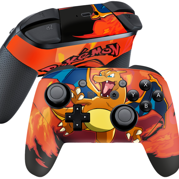 Pokemon Charizard Skin Nintendo Switch Pro Controller