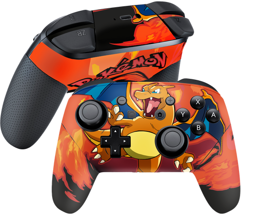 Pokemon Charizard Skin Nintendo Switch Pro Controller