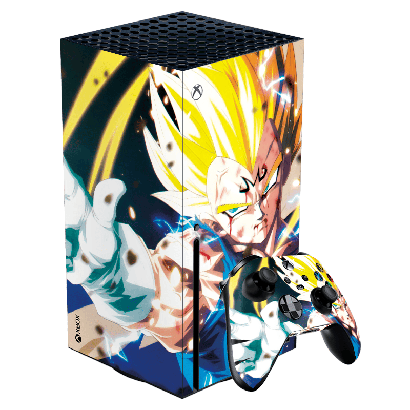 Dragon Ball Vegeta Xbox Series X Skin Xonebrand