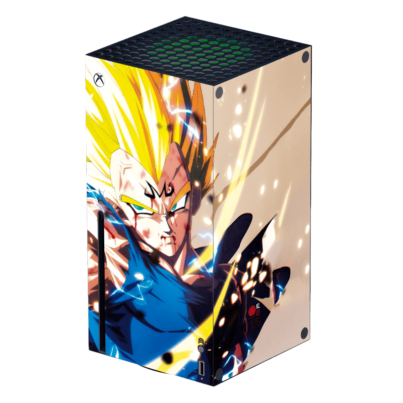 Dragon Ball Vegeta Xbox Series X Skin Xonebrand