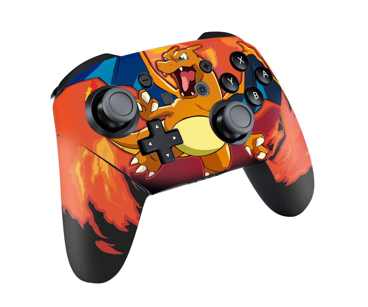 Pokemon Charizard Skin Nintendo Switch Pro Controller