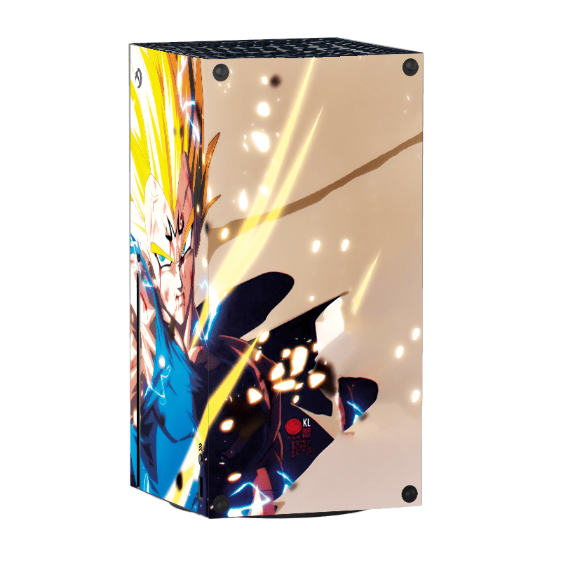 Dragon Ball Vegeta Xbox Series X Skin Xonebrand