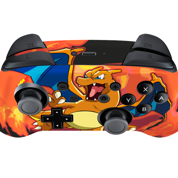 Pokemon Charizard Skin Nintendo Switch Pro Controller