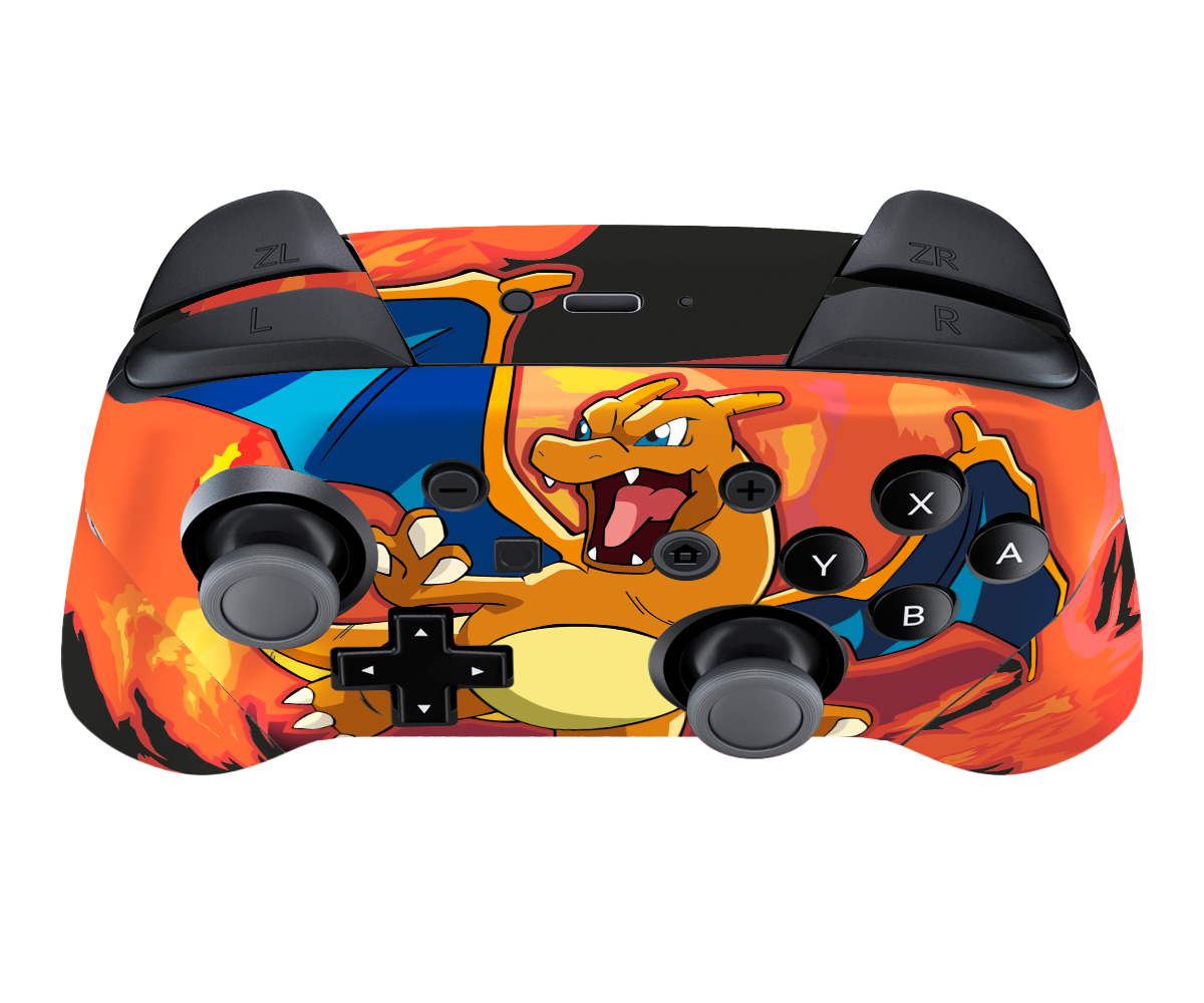 Pokemon Charizard Skin Nintendo Switch Pro Controller