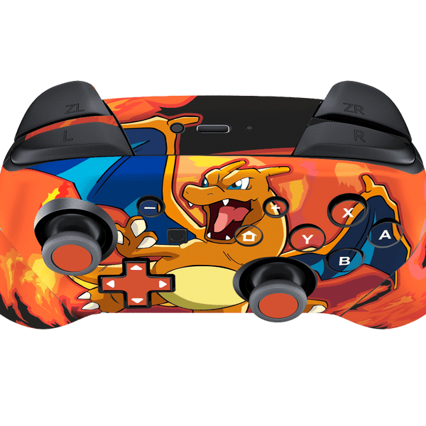 Pokemon Charizard Skin Nintendo Switch Pro Controller Xonebrand