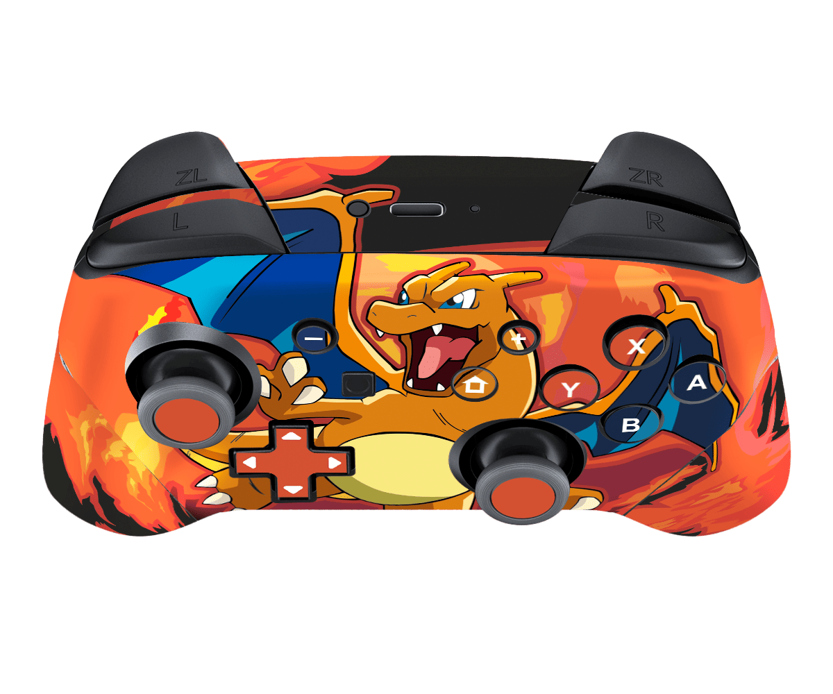 Pokemon Charizard Skin Nintendo Switch Pro Controller Xonebrand