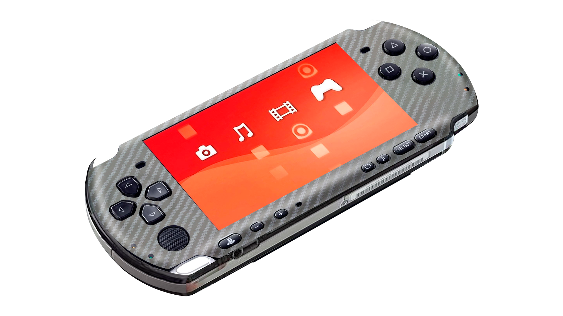 Fibra Carbono Gris Skin Playstation Portable (PSP)