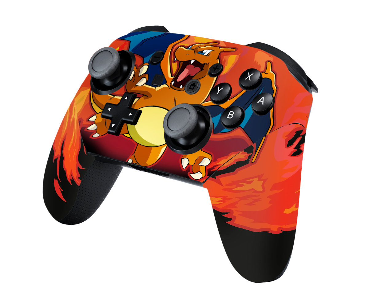 Pokemon Charizard Skin Nintendo Switch Pro Controller