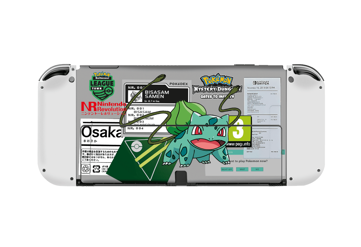 Pokemon Bullbasaur Nintendo Switch Oled (2021) Skin