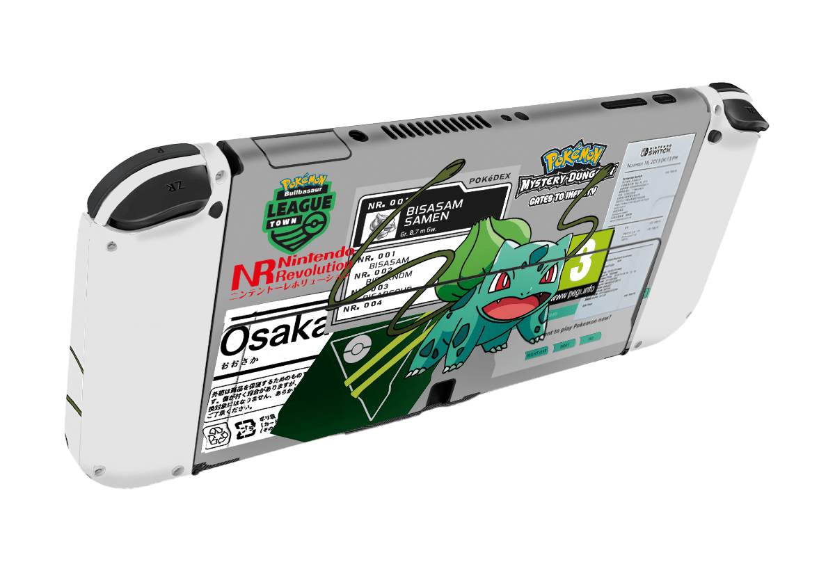 Pokemon Bullbasaur Nintendo Switch Oled (2021) Skin