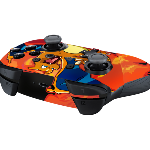 Pokemon Charizard Skin Nintendo Switch Pro Controller