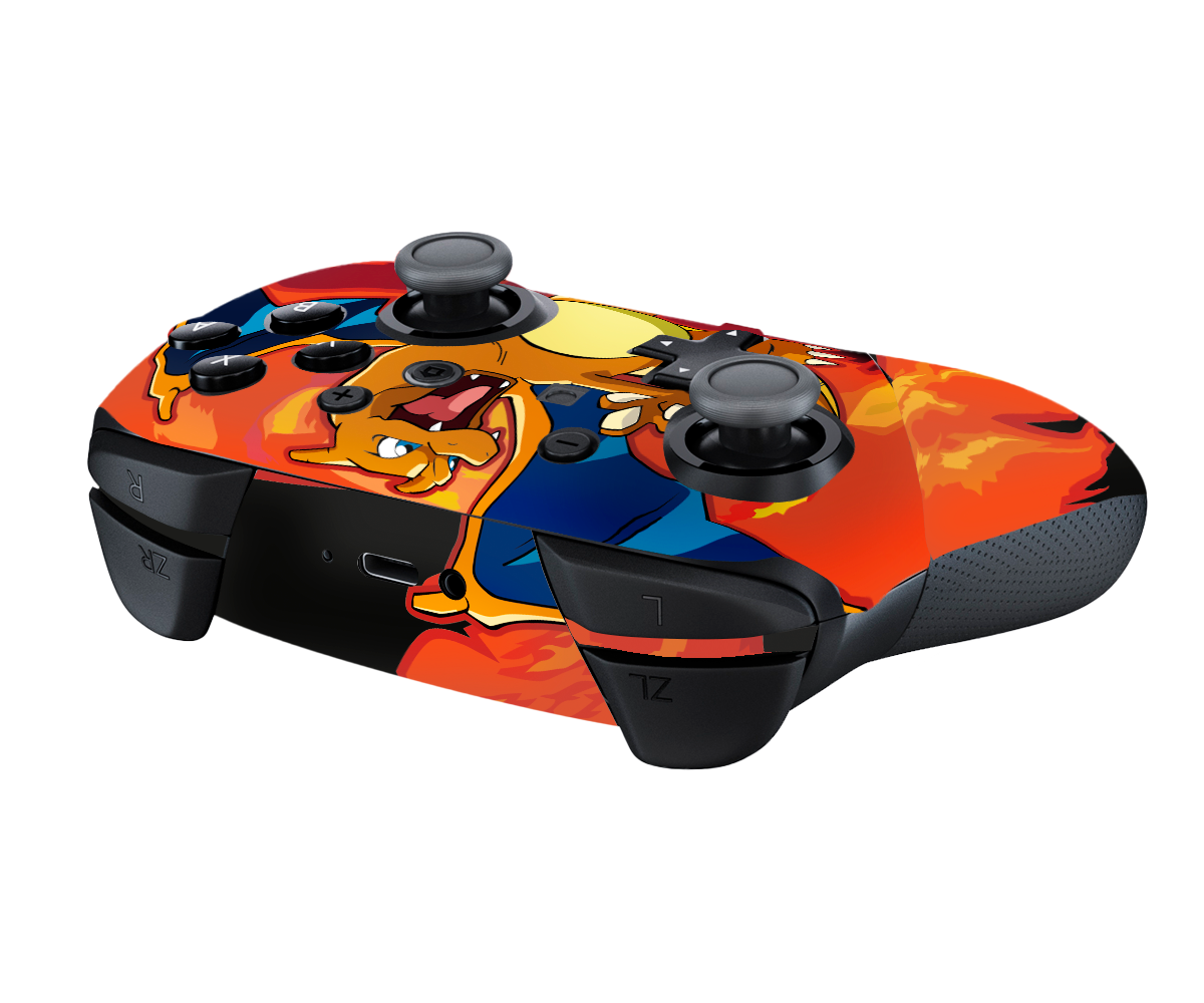 Pokemon Charizard Skin Nintendo Switch Pro Controller