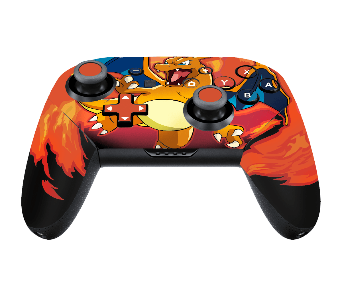 Pokemon Charizard Skin Nintendo Switch Pro Controller Xonebrand