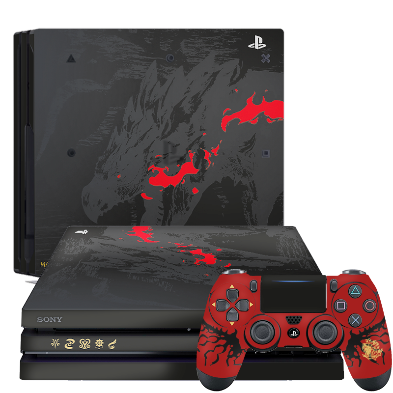 Edición Monster Hunter Skin Playstation 4 Pro Xonebrand