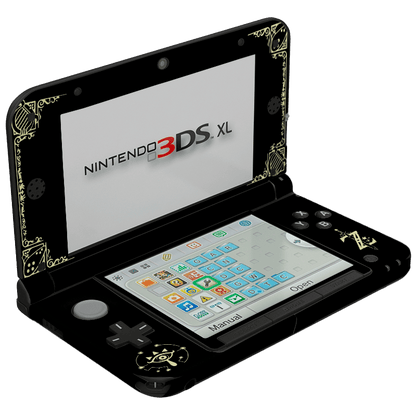 Leyenda de Zelda Black Nintendo 3DS XL 2015 Skin