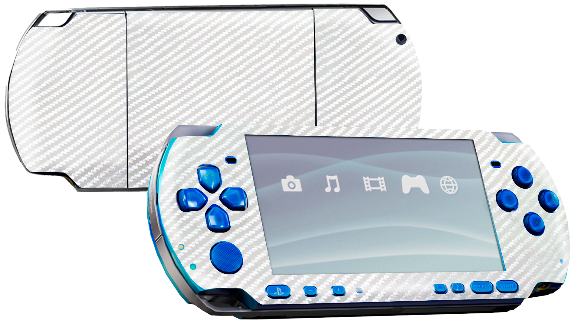 Fibra Carbono Blanco Skin Playstation Portable (PSP)