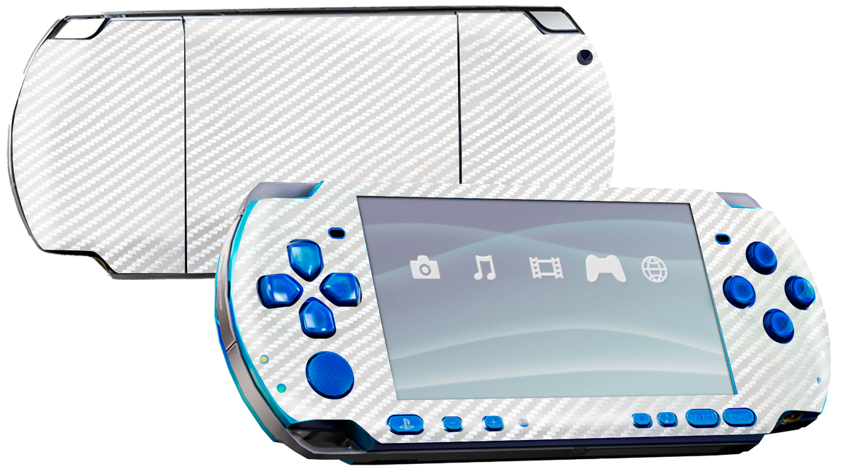 Fibra Carbono Blanco Skin Playstation Portable (PSP) Xonebrand