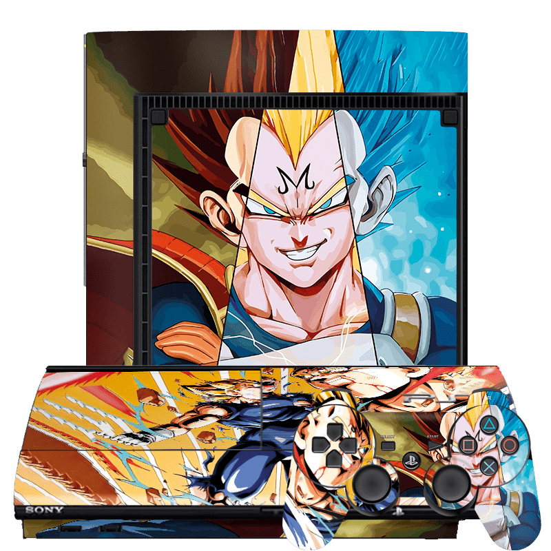 Skin Dragon Ball Vegeta Playstation 3 Super Slim