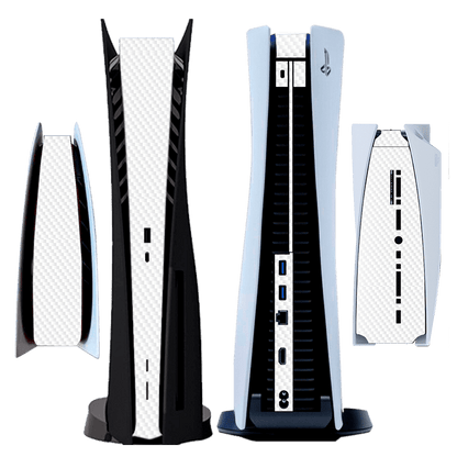 Fibra Carbono Blanco Central PS5 Bundle Skin