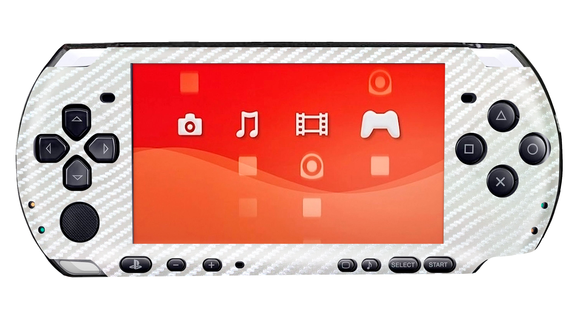 Fibra Carbono Blanco Skin Playstation Portable (PSP)